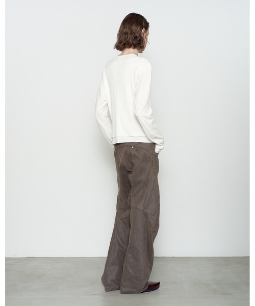 NVRFRGT(ネヴァーフォーゲット)の「DOUBLE LAYERED LONG SLEEVE T SHIRT(Tシャツ/カットソー・メンズ・ブラウン/ホワイト/ブラック・1/3/2)」の4枚目の写真