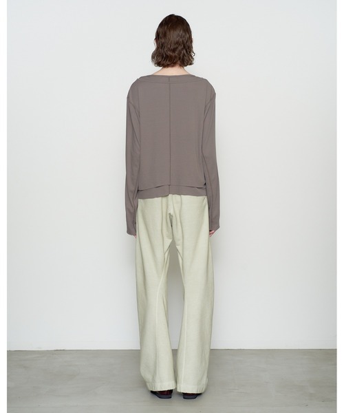 NVRFRGT(ネヴァーフォーゲット)の「DOUBLE LAYERED LONG SLEEVE T SHIRT(Tシャツ/カットソー・メンズ・ブラウン/ホワイト/ブラック・1/3/2)」の9枚目の写真