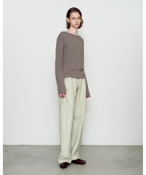 NVRFRGT(ネヴァーフォーゲット)の「DOUBLE LAYERED LONG SLEEVE T SHIRT(Tシャツ/カットソー・メンズ・ブラウン/ホワイト/ブラック・1/3/2)」の10枚目の写真