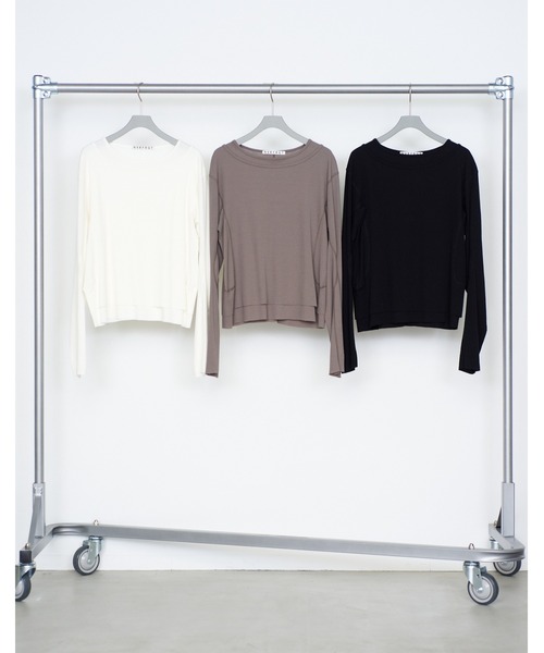 NVRFRGT(ネヴァーフォーゲット)の「DOUBLE LAYERED LONG SLEEVE T SHIRT(Tシャツ/カットソー・メンズ・ブラウン/ホワイト/ブラック・1/3/2)」の11枚目の写真