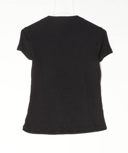 BANANA REPUBLIC FACTORY STORE(バナナリパブリック ファクトリーストア)の「BANANA REPUBLIC FACTORY STORE Soft Luxe リブTシャツ(Tシャツ/カットソー・レディース・ブラック/ワイン/ホワイト・XS/S/M/L)」の4枚目の写真