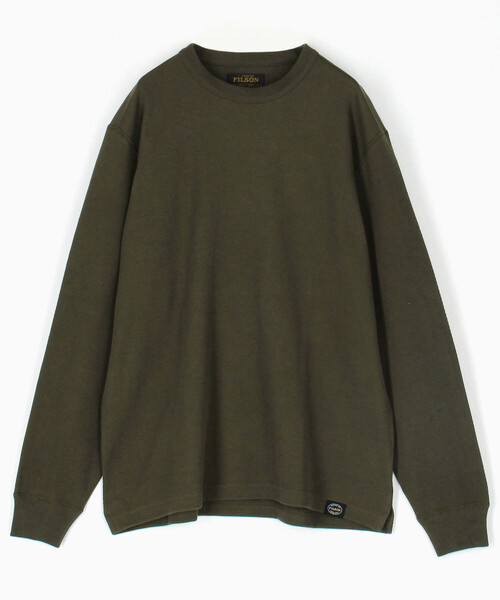 FILSON(フィルソン)の「FILSON/フィルソン Waffle Knit Thermal Crewneck/ワッフルニット サーマル クルーネック(Tシャツ/カットソー・メンズ・オリーブ/ブラック/チャコールグレー/ナチュラル・MEDIUM/SMALL/X-SMALL/X-LARGE/LARGE)」の4枚目の写真