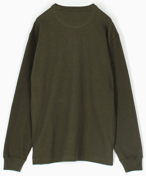 FILSON(フィルソン)の「FILSON/フィルソン Waffle Knit Thermal Crewneck/ワッフルニット サーマル クルーネック(Tシャツ/カットソー・メンズ・オリーブ/ブラック/チャコールグレー/ナチュラル・MEDIUM/SMALL/X-SMALL/X-LARGE/LARGE)」の5枚目の写真