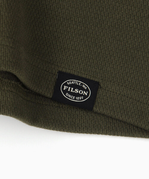 FILSON(フィルソン)の「FILSON/フィルソン Waffle Knit Thermal Crewneck/ワッフルニット サーマル クルーネック(Tシャツ/カットソー・メンズ・オリーブ/ブラック/チャコールグレー/ナチュラル・MEDIUM/SMALL/X-SMALL/X-LARGE/LARGE)」の7枚目の写真