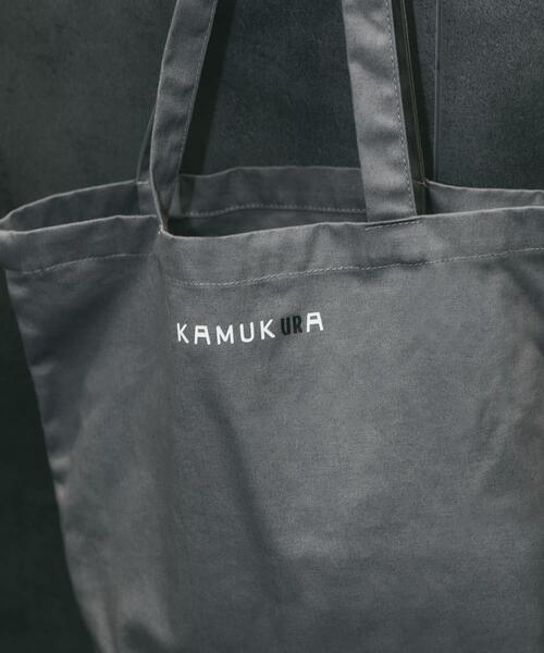 Collaboration URBAN RESEARCH(コラボレーションアーバンリサーチ)の「KAMUKURA×UR TOTE BAG Lantern(トートバッグ・レディース・チャコールグレー/オフホワイト・ONE)」の8枚目の写真