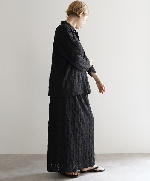 JOURNAL STANDARD LUXE(ジャーナルスタンダード ラックス)の「Olivia's SK(スカート・レディース・ブラック/ホワイト・FREE)」の4枚目の写真