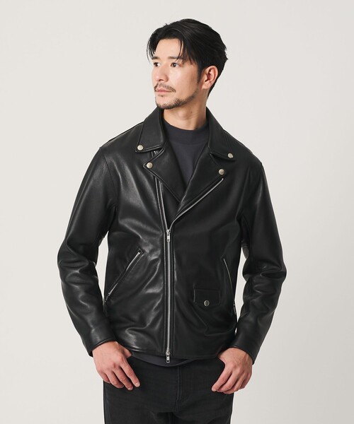 BEAUTY&YOUTH UNITED ARROWS(ビューティーアンドユースユナイテッドアローズ)の「【WEB限定 WARDROBE SMART】 シープ ダブル ライダースジャケット(ライダースジャケット・メンズ・ブラック・XL/L/M/S)」の10枚目の写真