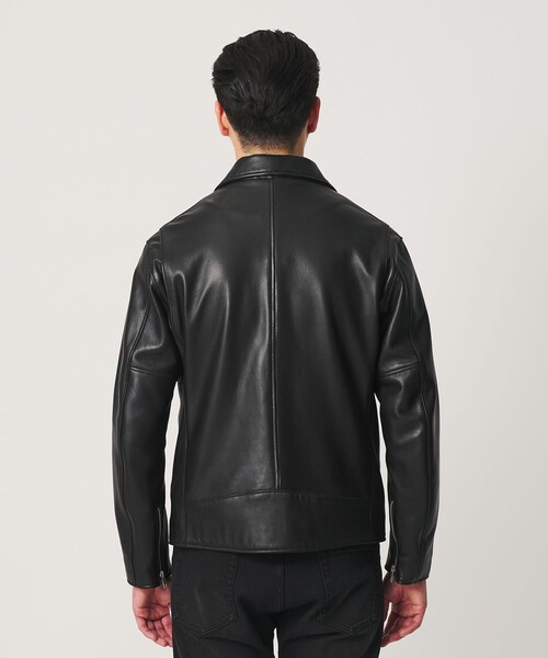 BEAUTY&YOUTH UNITED ARROWS(ビューティーアンドユースユナイテッドアローズ)の「【WEB限定 WARDROBE SMART】 シープ ダブル ライダースジャケット(ライダースジャケット・メンズ・ブラック・XL/L/M/S)」の13枚目の写真