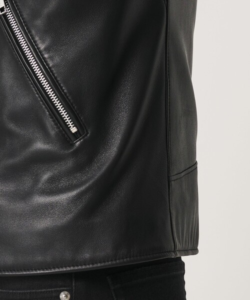 BEAUTY&YOUTH UNITED ARROWS(ビューティーアンドユースユナイテッドアローズ)の「【WEB限定 WARDROBE SMART】 シープ ダブル ライダースジャケット(ライダースジャケット・メンズ・ブラック・XL/L/M/S)」の16枚目の写真