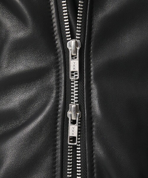 BEAUTY&YOUTH UNITED ARROWS(ビューティーアンドユースユナイテッドアローズ)の「【WEB限定 WARDROBE SMART】 シープ ダブル ライダースジャケット(ライダースジャケット・メンズ・ブラック・XL/L/M/S)」の3枚目の写真