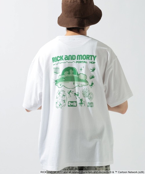 niko and...(ニコアンド)の「【Rick and Morty(リック・アンド・モーティ)】グラフィックT(Tシャツ/カットソー・メンズ・ホワイト/ブルー・LARGE/MEDIUM)」の6枚目の写真