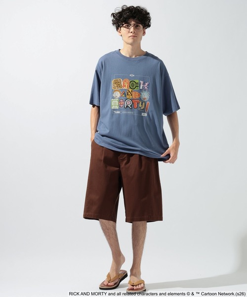 niko and...(ニコアンド)の「【Rick and Morty(リック・アンド・モーティ)】グラフィックT(Tシャツ/カットソー・メンズ・ホワイト/ブルー・LARGE/MEDIUM)」の7枚目の写真