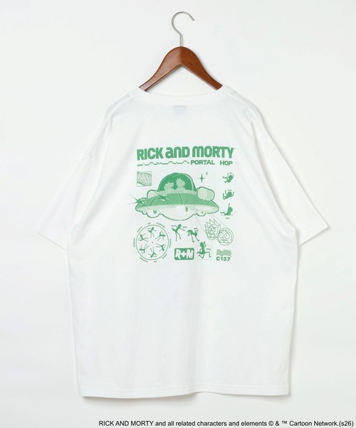 niko and...(ニコアンド)の「【Rick and Morty(リック・アンド・モーティ)】グラフィックT(Tシャツ/カットソー・メンズ・ホワイト/ブルー・LARGE/MEDIUM)」の13枚目の写真
