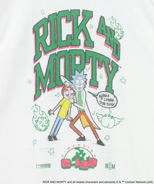 niko and...(ニコアンド)の「【Rick and Morty(リック・アンド・モーティ)】グラフィックT(Tシャツ/カットソー・メンズ・ホワイト/ブルー・LARGE/MEDIUM)」の20枚目の写真