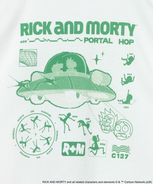 niko and...(ニコアンド)の「【Rick and Morty(リック・アンド・モーティ)】グラフィックT(Tシャツ/カットソー・メンズ・ホワイト/ブルー・LARGE/MEDIUM)」の21枚目の写真