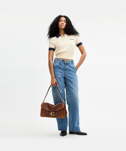 COACH（コーチ）の「タビー ショルダー バッグ 36・ラブド レザー（ショルダーバッグ・レディース・ブラウン系その他・ONE）」の3枚目の写真