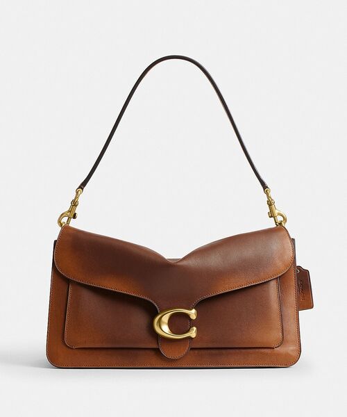 COACH（コーチ）の「タビー ショルダー バッグ 36・ラブド レザー（ショルダーバッグ・レディース・ブラウン系その他・ONE）」の4枚目の写真