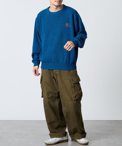 網頁先行預約 別注 單點LOGO刺繡 莫代爾針織套頭衫