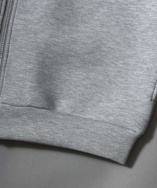 ANPAS（アンパス）の「Neoprene Full-Zip Parka / ネオプレン フルジップパーカー メンズ レディース トップス 秋冬 フーディー アウター スウェット 無地 スポーティー（パーカー・メンズ・ネイビー/チャコール/ブラック/グレー・L/LL/M）」の6枚目の写真