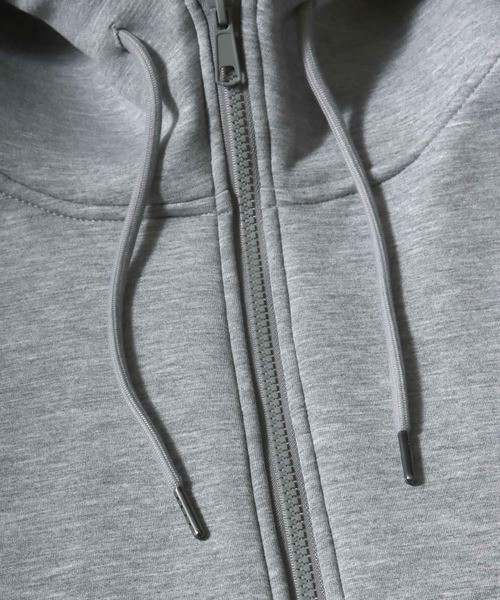 ANPAS（アンパス）の「Neoprene Full-Zip Parka / ネオプレン フルジップパーカー メンズ レディース トップス 秋冬 フーディー アウター スウェット 無地 スポーティー（パーカー・メンズ・ネイビー/チャコール/ブラック/グレー・L/LL/M）」の7枚目の写真