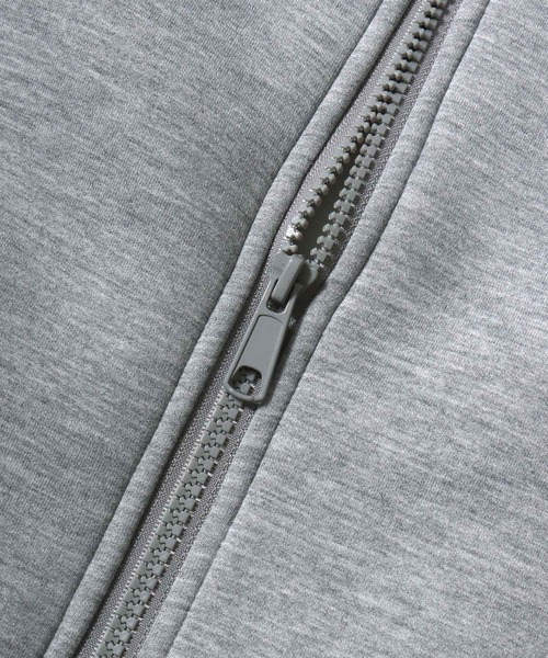 ANPAS（アンパス）の「Neoprene Full-Zip Parka / ネオプレン フルジップパーカー メンズ レディース トップス 秋冬 フーディー アウター スウェット 無地 スポーティー（パーカー・メンズ・ネイビー/チャコール/ブラック/グレー・L/LL/M）」の8枚目の写真