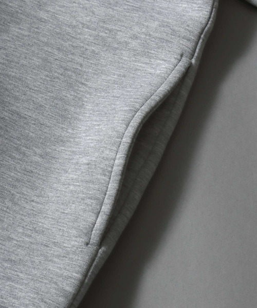 ANPAS（アンパス）の「Neoprene Full-Zip Parka / ネオプレン フルジップパーカー メンズ レディース トップス 秋冬 フーディー アウター スウェット 無地 スポーティー（パーカー・メンズ・ネイビー/チャコール/ブラック/グレー・L/LL/M）」の9枚目の写真