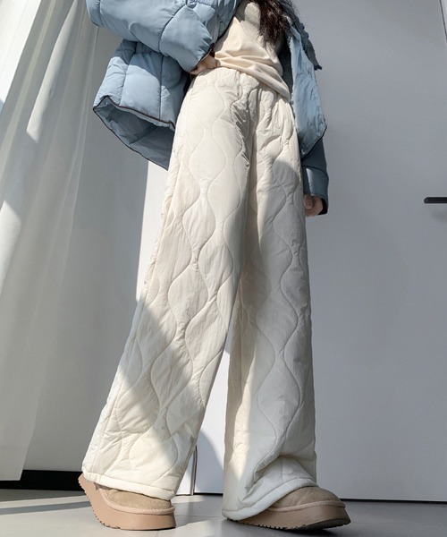 Ressaca(レサーカ)の「裏フリースキルティングパンツ(その他パンツ・レディース・ブラック/ブルー/ピンク/オフホワイト・L/M)」の2枚目の写真