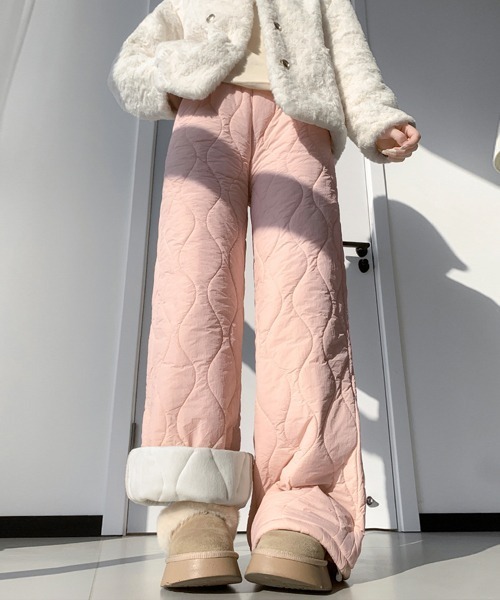 Ressaca(レサーカ)の「裏フリースキルティングパンツ(その他パンツ・レディース・ブラック/ブルー/ピンク/オフホワイト・L/M)」の4枚目の写真
