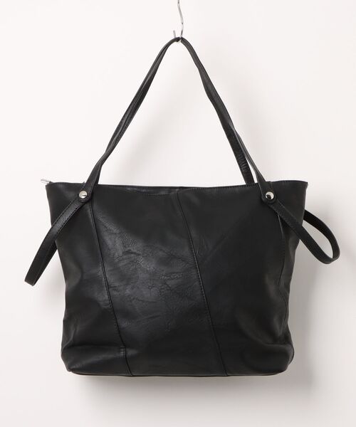Burner(バーナー)の「【Leathen Leather(レーセンレザー)】ソフト質感 大容量 通勤トートショルダー lea-shbag-25-37【RBTS】(ショルダーバッグ・メンズ・ブラック・FREE)」の3枚目の写真