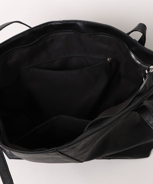 Burner(バーナー)の「【Leathen Leather(レーセンレザー)】ソフト質感 大容量 通勤トートショルダー lea-shbag-25-37【RBTS】(ショルダーバッグ・メンズ・ブラック・FREE)」の5枚目の写真