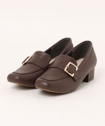 ABC SELECT エービーシーセレクト PUFF HEEL LFR 3.5 パフヒールローファー 3.5 W5079 DK.BROWN