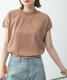 クルーネックフレンチスリーブTシャツ