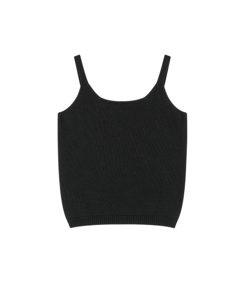 VLETI（ブレッティ）の「[Cotton 100%] Twisted Cardigan & Sleeveless Knit SetUp (Black)（ニット/セーター・レディース・ブラック・FREE）」の3枚目の写真