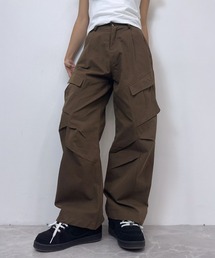【UNISEX】マルチポケット ワイドカーゴパンツ