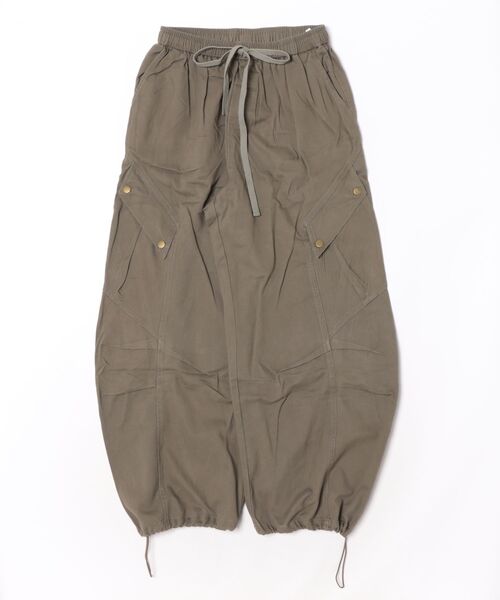 CHUN CHUN NOTES(チュンチュンノーツ)の「26AW/ドロストデザイン ワイドカーゴパンツ(デニムパンツ・レディース・ブラック/カーキ・M/S)」の16枚目の写真