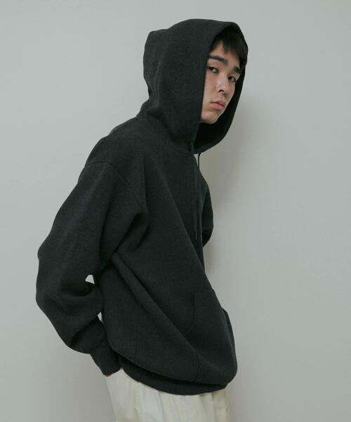 URBAN RESEARCH DOORS(アーバンリサーチドアーズ)の「CottonCashmere KnitHoodie(パーカー・メンズ・チャコールグレー/オレンジ・LARGE/MEDIUM)」の5枚目の写真