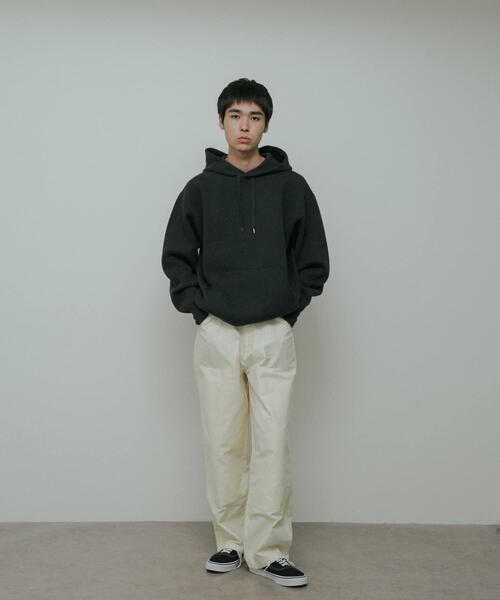 URBAN RESEARCH DOORS(アーバンリサーチドアーズ)の「CottonCashmere KnitHoodie(パーカー・メンズ・チャコールグレー/オレンジ・LARGE/MEDIUM)」の10枚目の写真