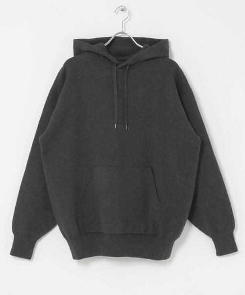 URBAN RESEARCH DOORS(アーバンリサーチドアーズ)の「CottonCashmere KnitHoodie(パーカー・メンズ・チャコールグレー/オレンジ・LARGE/MEDIUM)」の12枚目の写真
