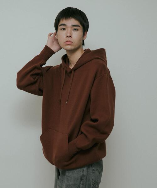 URBAN RESEARCH DOORS(アーバンリサーチドアーズ)の「CottonCashmere KnitHoodie(パーカー・メンズ・チャコールグレー/オレンジ・LARGE/MEDIUM)」の18枚目の写真
