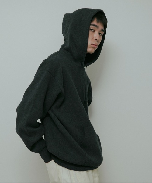 URBAN RESEARCH DOORS（アーバンリサーチドアーズ）の「CottonCashmere KnitHoodie（パーカー・メンズ・チャコールグレー/オレンジ・LARGE/MEDIUM）」の7枚目の写真