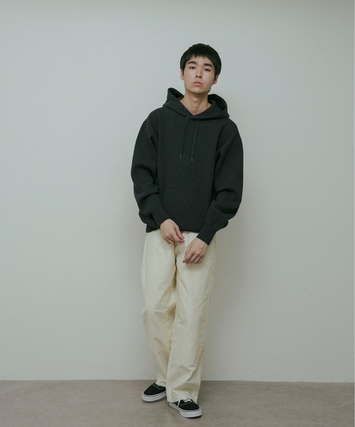 URBAN RESEARCH DOORS（アーバンリサーチドアーズ）の「CottonCashmere KnitHoodie（パーカー・メンズ・チャコールグレー/オレンジ・LARGE/MEDIUM）」の11枚目の写真