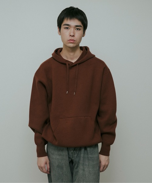 URBAN RESEARCH DOORS（アーバンリサーチドアーズ）の「CottonCashmere KnitHoodie（パーカー・メンズ・チャコールグレー/オレンジ・LARGE/MEDIUM）」の12枚目の写真