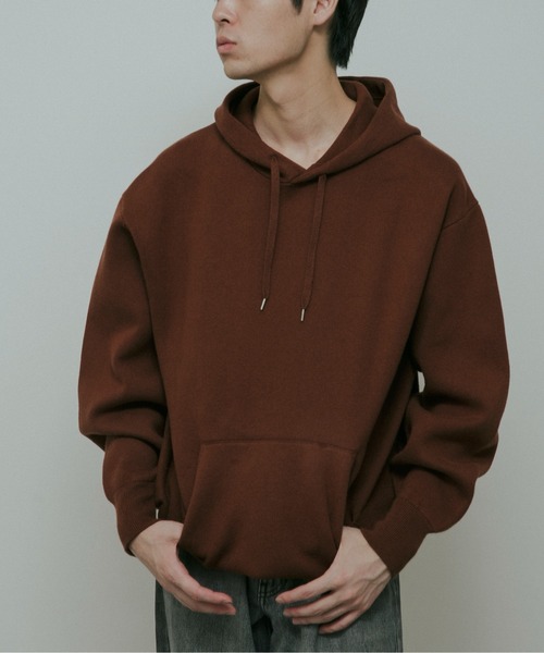 URBAN RESEARCH DOORS（アーバンリサーチドアーズ）の「CottonCashmere KnitHoodie（パーカー・メンズ・チャコールグレー/オレンジ・LARGE/MEDIUM）」の13枚目の写真