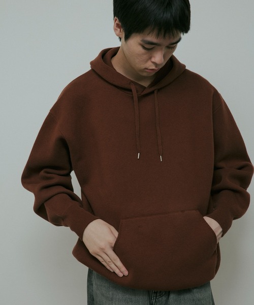 URBAN RESEARCH DOORS（アーバンリサーチドアーズ）の「CottonCashmere KnitHoodie（パーカー・メンズ・チャコールグレー/オレンジ・LARGE/MEDIUM）」の15枚目の写真