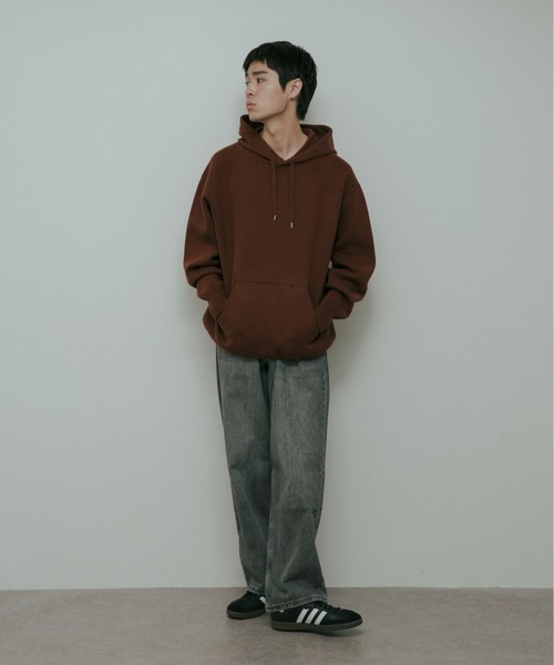 URBAN RESEARCH DOORS（アーバンリサーチドアーズ）の「CottonCashmere KnitHoodie（パーカー・メンズ・チャコールグレー/オレンジ・LARGE/MEDIUM）」の18枚目の写真