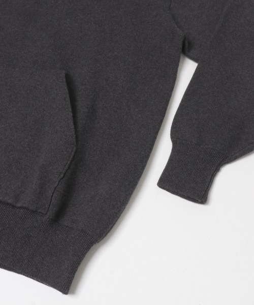 URBAN RESEARCH DOORS（アーバンリサーチドアーズ）の「CottonCashmere KnitHoodie（パーカー・メンズ・チャコールグレー/オレンジ・LARGE/MEDIUM）」の20枚目の写真
