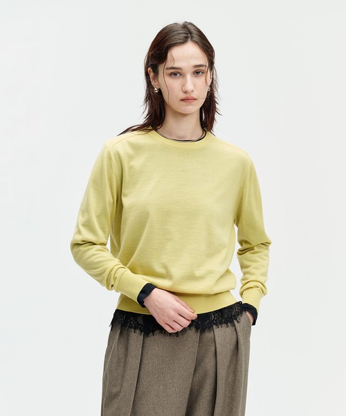 N.O.R.C（ノーク）の「【マルチファンクション】レースヘムトップス（Tシャツ/カットソー・レディース・ブラック/オフホワイト・フリー）」の18枚目の写真