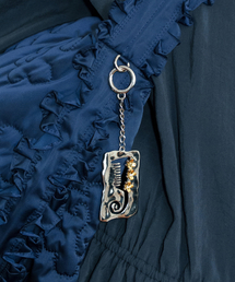 SINOON（シヌーン）の「Bloom Brush Keyring (Silver Gold)（キーケース/キーアクセサリー）」