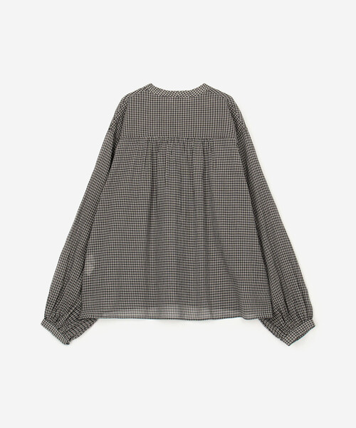 ORCIVAL(オーシバル)の「ORCIVAL | コットンポプリン リボンタイブラウス CHECK WOMEN(シャツ/ブラウス・レディース・ブラック系その他・1)」の3枚目の写真