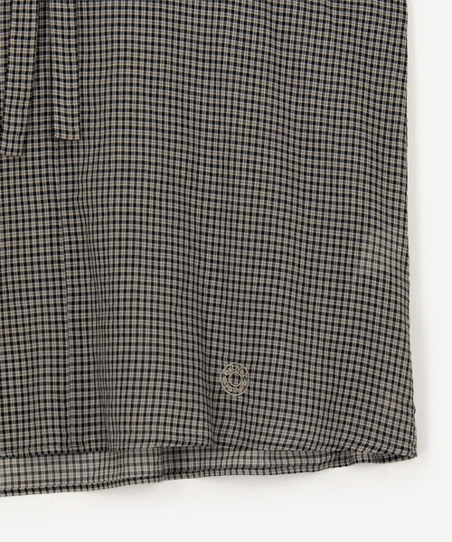 ORCIVAL(オーシバル)の「ORCIVAL | コットンポプリン リボンタイブラウス CHECK WOMEN(シャツ/ブラウス・レディース・ブラック系その他・1)」の6枚目の写真
